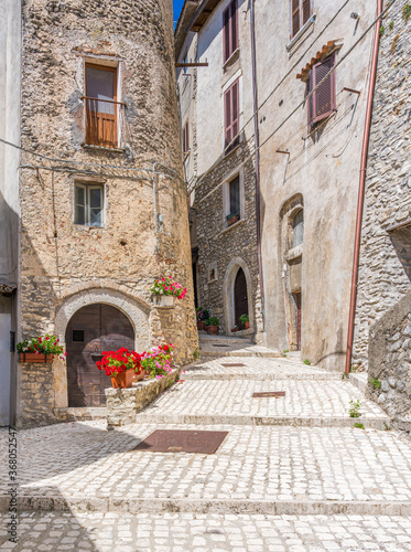 Fototapeta Naklejka Na Ścianę i Meble -  Orvinio, beautiful village in the province of Rieti, Lazio, Italy.