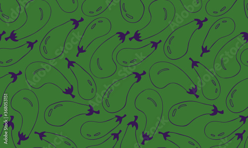 Vector seamless pattern of vegetables. Hand drawn doodle illustration of healthy farm food. Organic veggie grown in the garden.