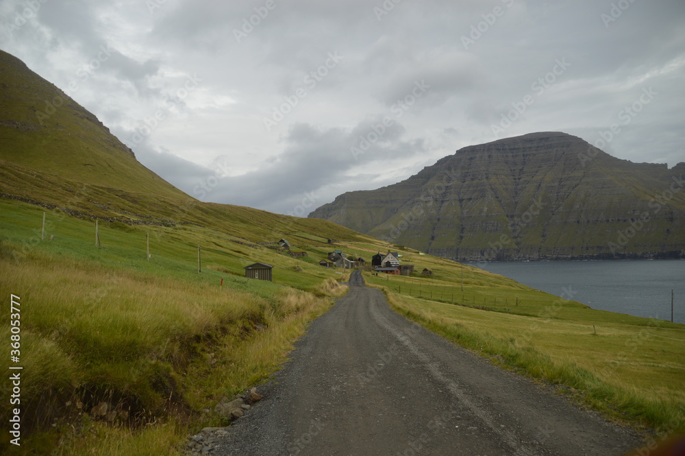 The stunning and dramatic coast and mountains on the Faroe Islands