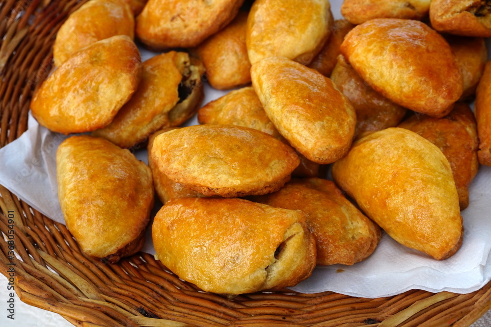 traditional home baked bacon and lard patty from a yeast dough. Home baked pies filled with smoked bacon. Traditional latvian kitchen recipe traditional home baked bacon and lard patty from a yeast dough. Home baked pies filled with smoked bacon. Traditional latvian kitchen recipe