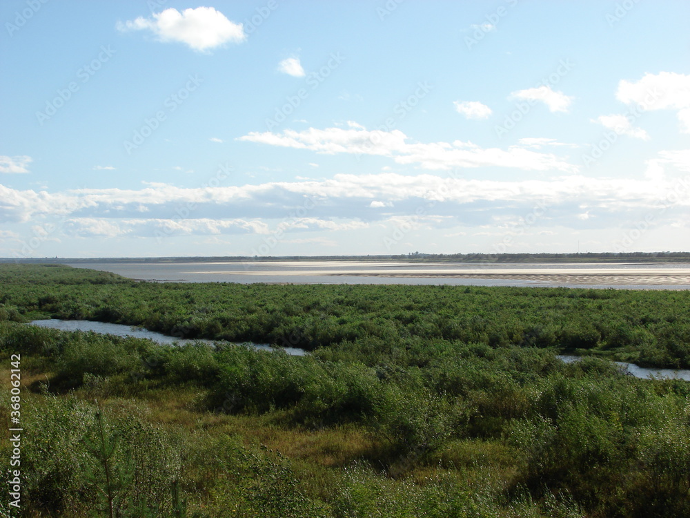 Fototapeta premium view of the river