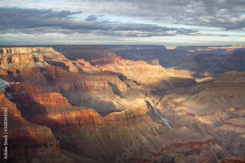 View of the Grand Canyon and the Colorado River, from the south rim, Grand Canyon National Park, Arizona. © Bob