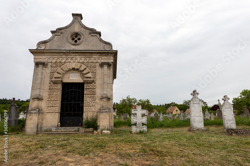 Old cemetery in Zsambek, Hungary photo