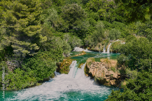 waterfall in Croatia's national park