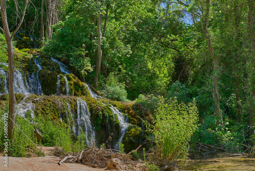 waterfalls in the national park in Croatia