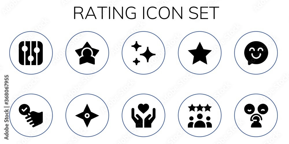 rating icon set