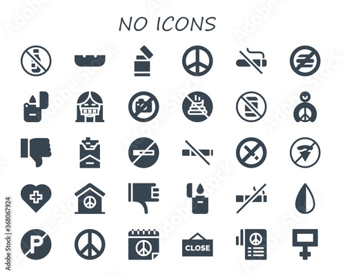 Modern Simple Set of no Vector filled Icons