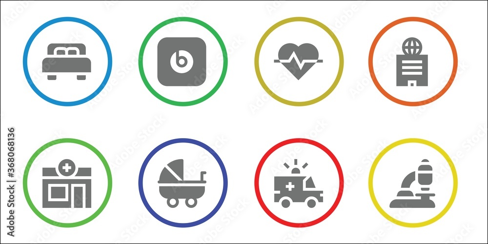 Fototapeta premium hospital icon set