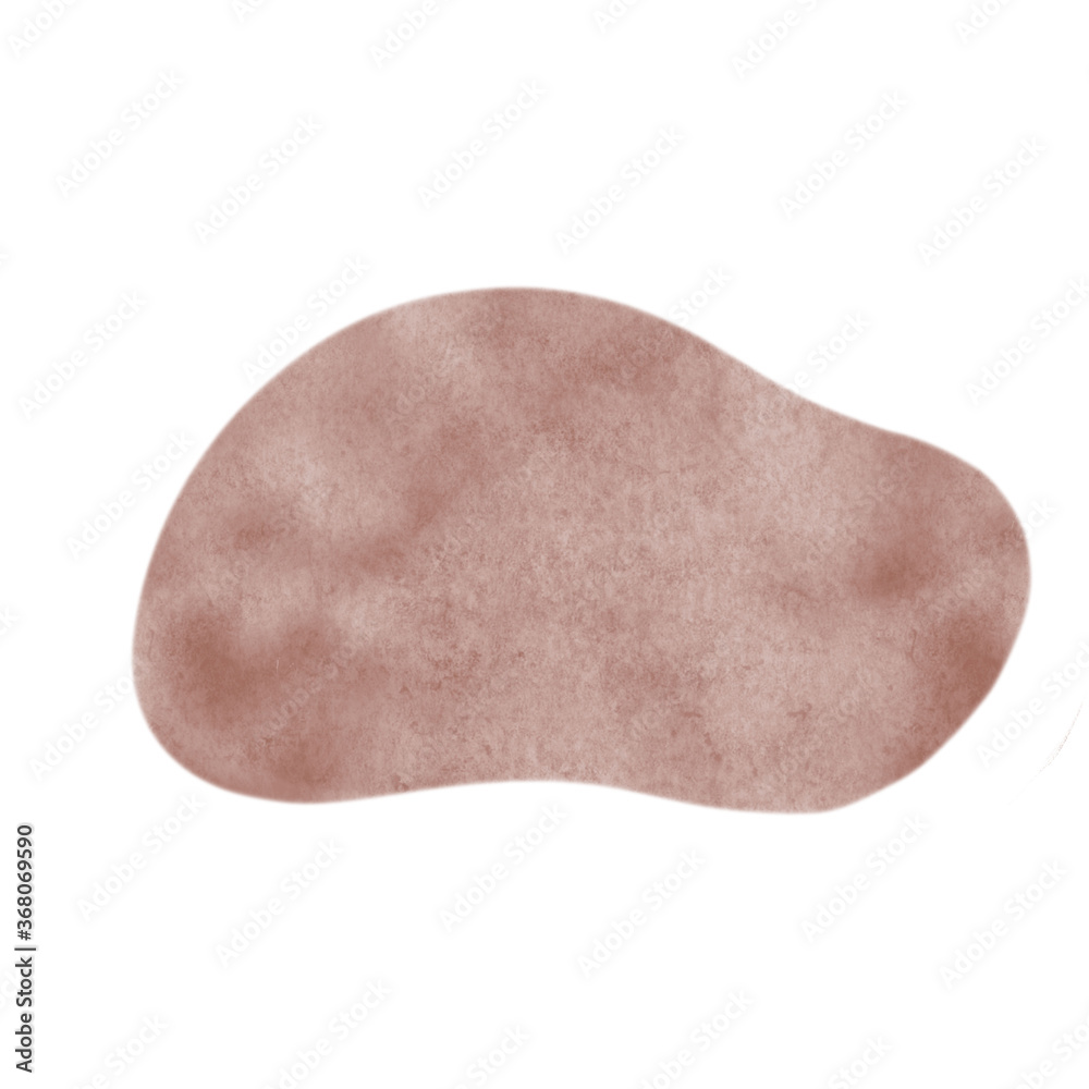Modern Abstract Spots Shapes Terrae Modern Nursery Scandinavian Texture Poster Terracotta