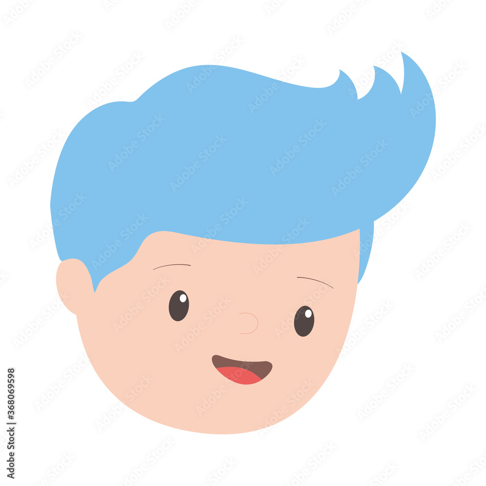 young man face cartoon character isolated icon design young man face cartoon character isolated icon design