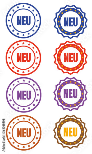 Neu Abzeichen icon, Banner
