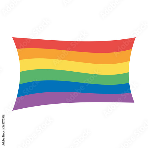 LGBTQ, community gay parade sexual discrimination rianbow flag isolated icon design