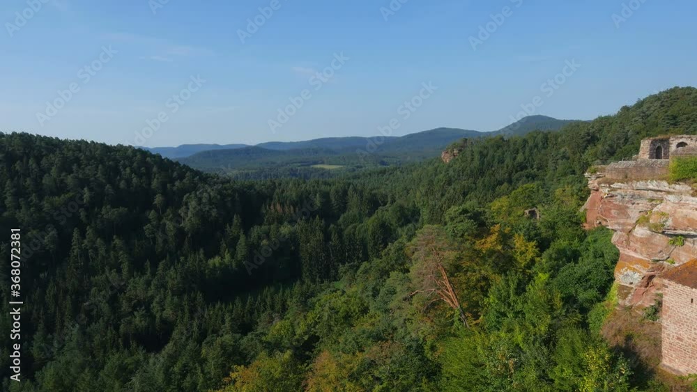 Altdahn Castle near Dahn, Dahner Felsenland (Dahn Rocky Landscape), Palatinate Forest, Rhineland-Palatinate, Germany
