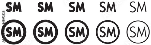 SM SYMBOLE MARQUE DÉPOSÉE