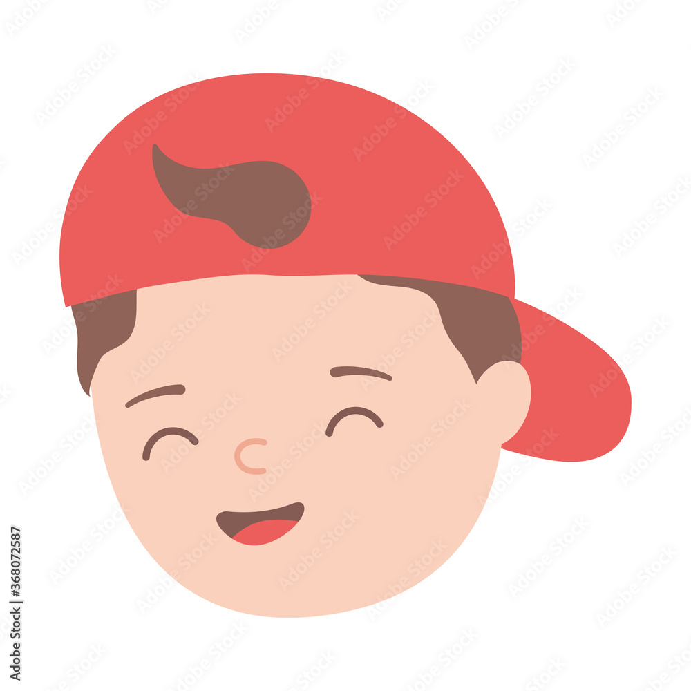 young man face cartoon character isolated icon design young man face cartoon character isolated icon design