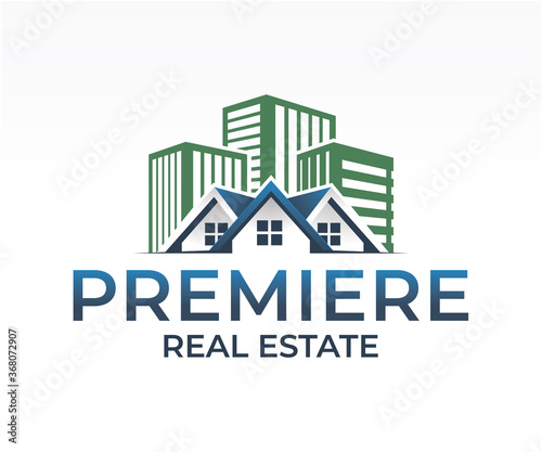 Real estate home logo vector