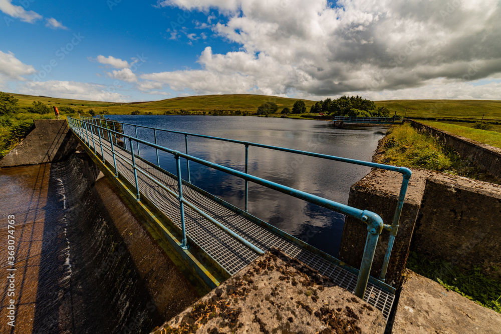 Quolie Lower reservoir, trout fishing, Antrim Hills, Broughshane