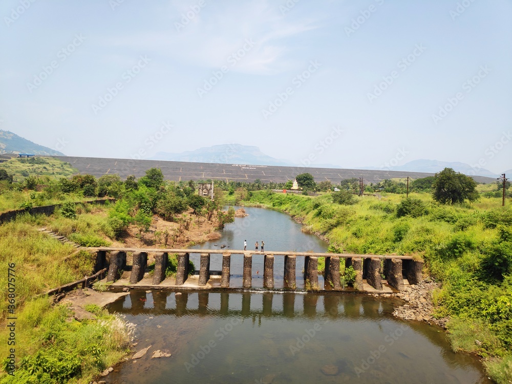 bridge over the river