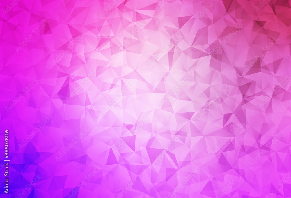 Light Purple, Pink vector triangle mosaic texture. Light Purple, Pink vector triangle mosaic texture.