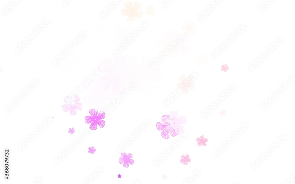 Light Pink, Red vector elegant pattern with flowers.