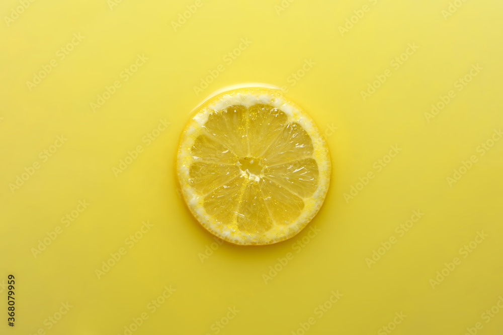 lemon slice yellow lemon slice yellow