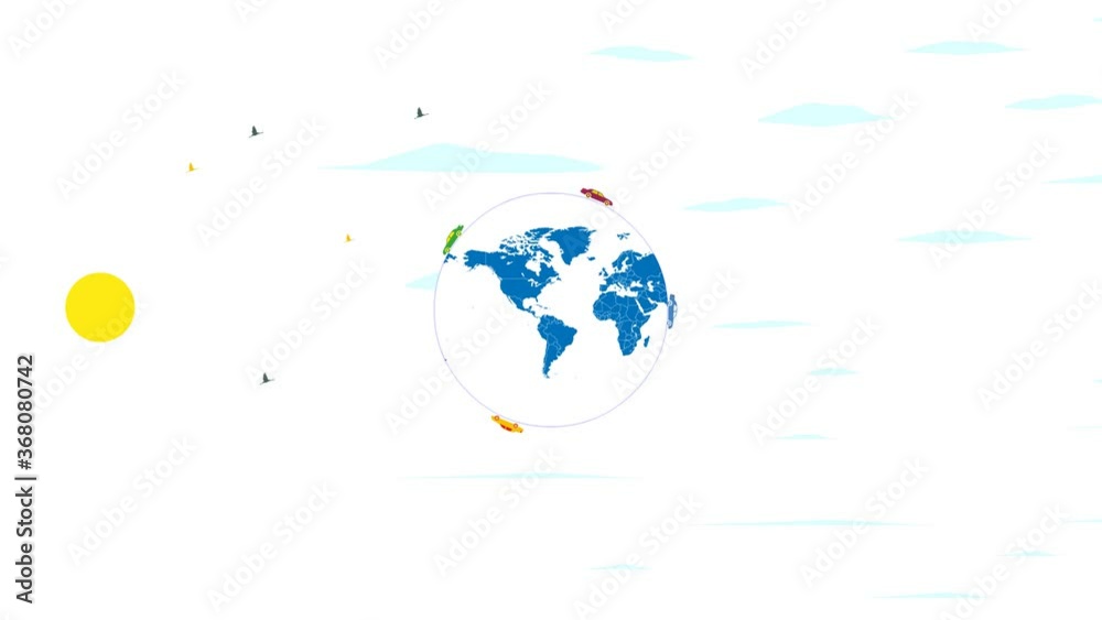 Animated banner for a tour agency. Travel agency 4K video invitation to visit the city of New York Animated banner for a tour agency. Travel agency 4K video invitation to visit the city of New York