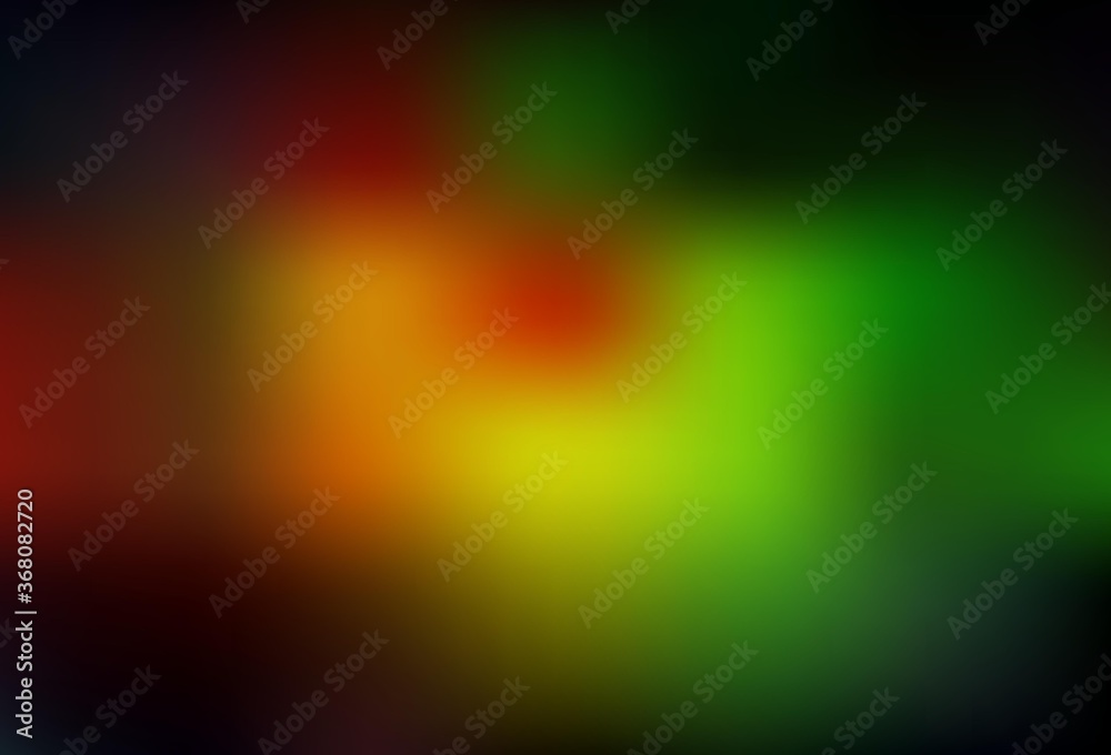 Dark Green, Red vector blurred shine abstract texture. Dark Green, Red vector blurred shine abstract texture.