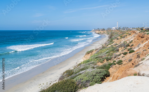 Fototapeta Naklejka Na Ścianę i Meble -  Gorgeous beach background, Pacific Ocean california