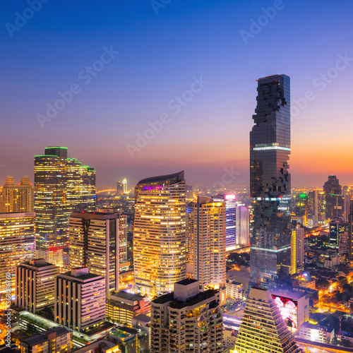Canvas Print business, travel, architecture, bangkok, building, city, cityscape, landmark, th