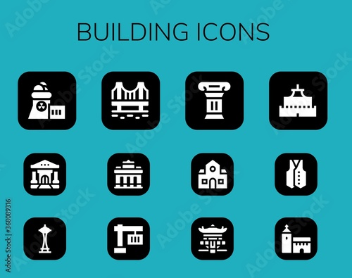 building icon set