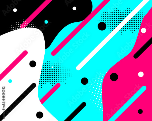 Colored modern background in the style of the social network. Digital background. Stream cover. Social media concept. Vector illustration.