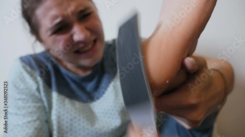 Peeling the heel of the foot using a roller, removing old skin and calluses, The process of polishing the heel at home, the concept of cosmetology