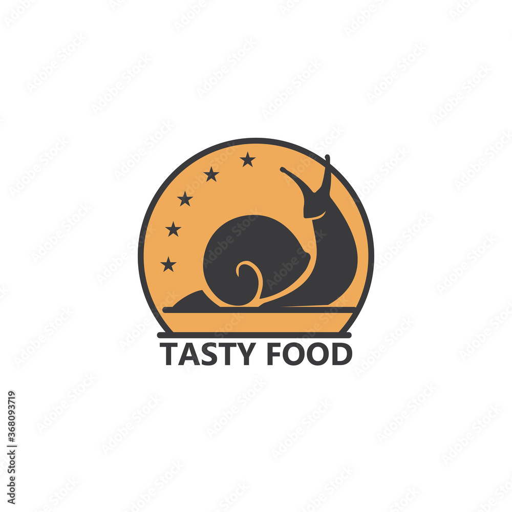 Obraz premium Snail logo vector template icon design
