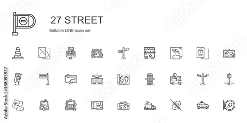 street icons set