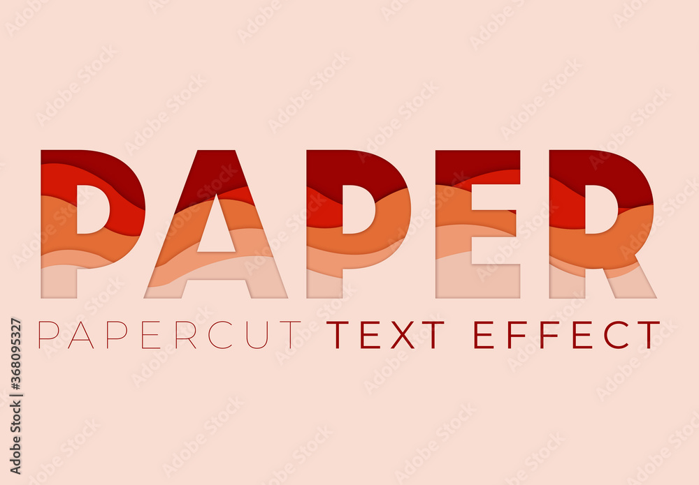 Html5 Papercut Style Papercut Style Text Effect Mockup Stock Template | Adobe Stock