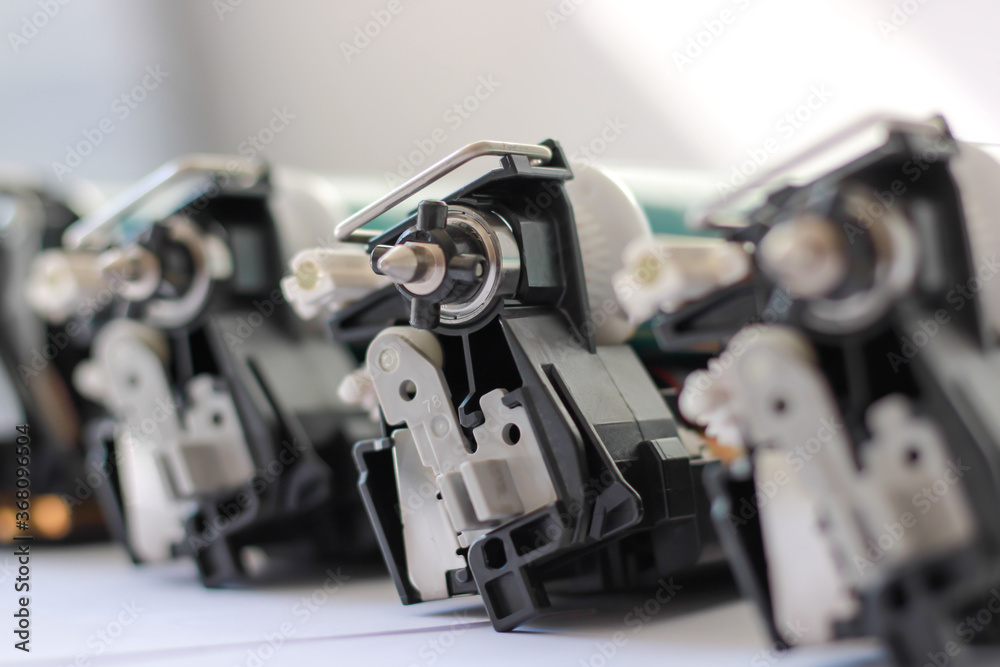 Old photosensitive drums of laser printers and copiers