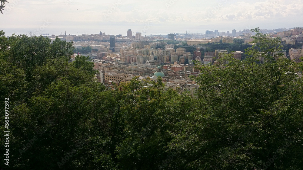 panorama of the city of Genoa