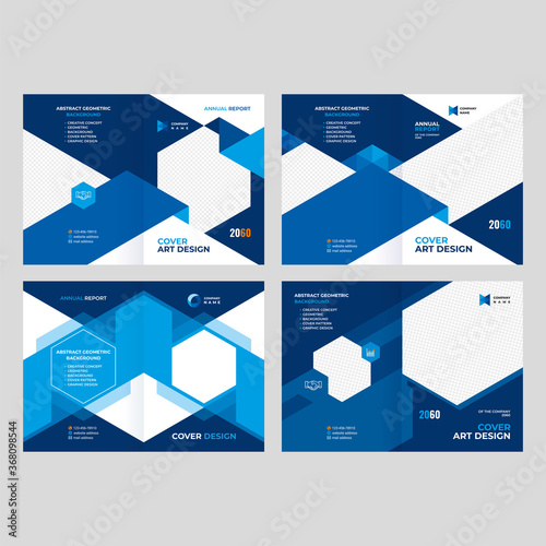Cover design for a booklet, catalog, flyer, creative geometric background for presentations