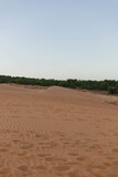 sunset in Red sand dunes mui ne vietnam sand desert