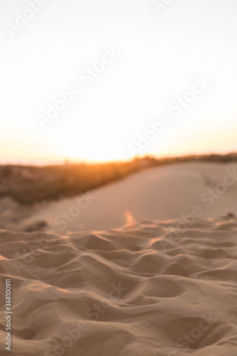 sunset in Red sand dunes mui ne vietnam sand desert