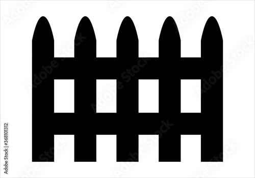 Valla negra sobre fondo negro