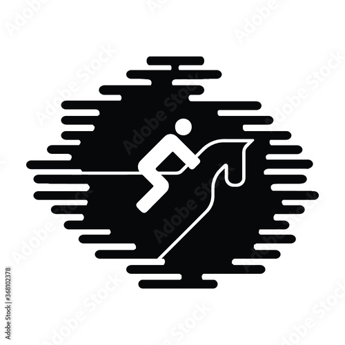 Horse Racing logotype template, color and black vector logo variations. Isolated vector illustration.