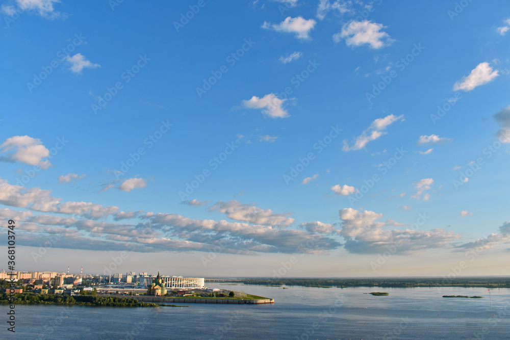 Panorama of the Nizhny Novgorod waterfront Panorama of the Nizhny Novgorod waterfront
