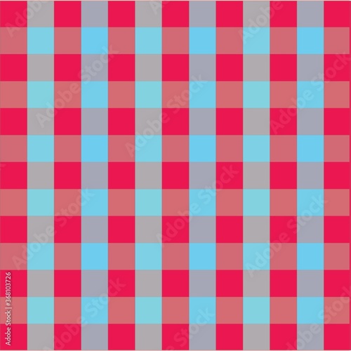 Pink and blue checks pattern.