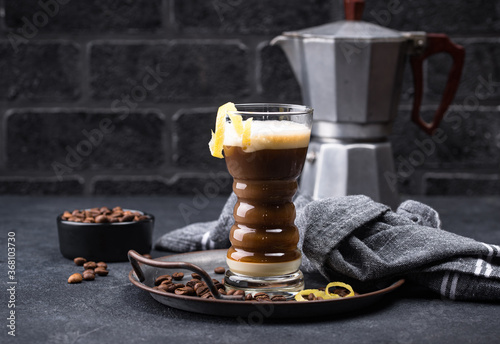 Canarian laired barraquito coffee photo