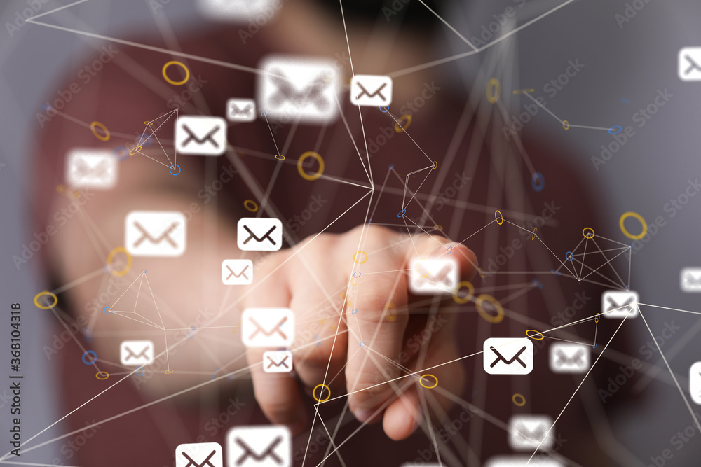mail communication support contact concept service mail communication support contact concept service