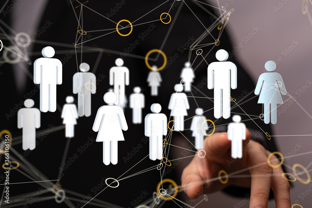 Business people digital network team. Business people digital network team.
