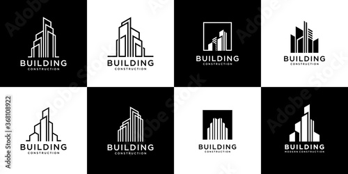 Set of building logo design inspiration