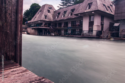 Carp River Flooding, Fishtown, Leland, Michigan photo