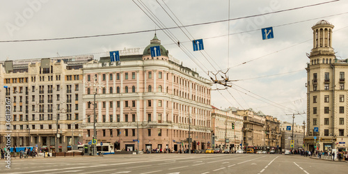 Canvas Print May 1, 2016. Moscow, Russia. Tverskaya street